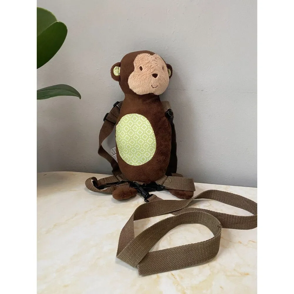 Child Of‎ Mine By Carters Green Monkey Safety Backpack Harness Adjustable Straps